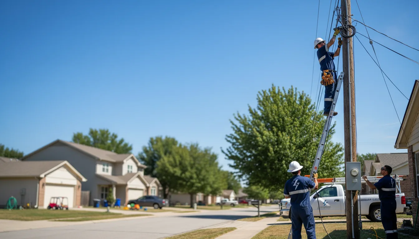 Residential electrician providing installation services in Wagon Mound, NM